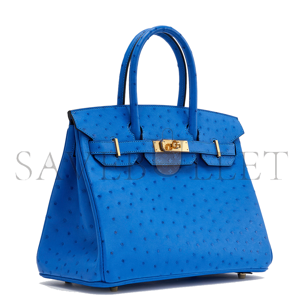 HERMES MASTER BIRKIN 30 BLUE MYKONOS 28624521 (30*24*16cm)